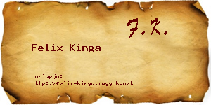 Felix Kinga névjegykártya